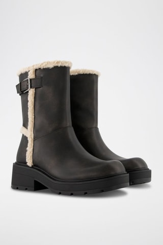 Botins forrados - Castanho-escuro