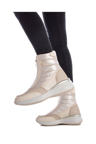 Botines con plataforma - Beige