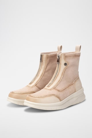 Botines con plataforma - Beige