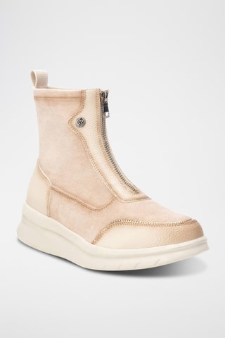 Botines con plataforma - Beige