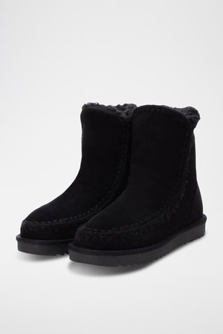 Botines forrados - Negro