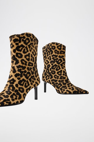 Botines de piel - Marrón