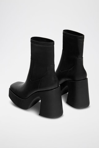 Botín de tacón - Negro