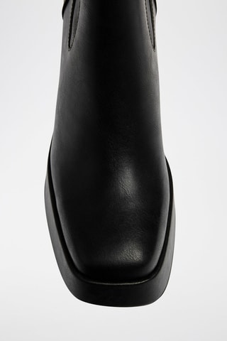 Botín de tacón - Negro