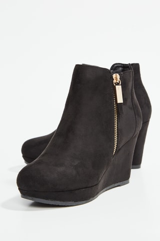 Botines de tacón - Negro