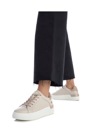 Sapatilhas com plataforma - Bege