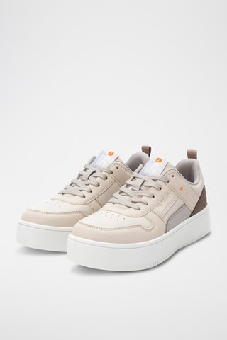 Zapatillas con plataforma - Beige