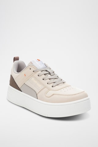 Zapatillas con plataforma - Beige