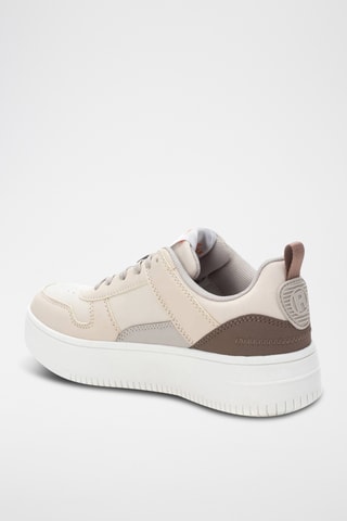 Zapatillas con plataforma - Beige