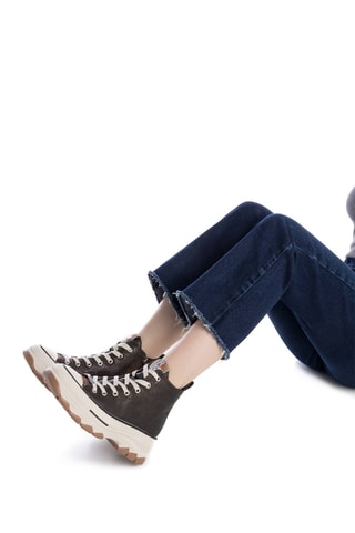 Zapatillas con plataforma - Marrón oscuro