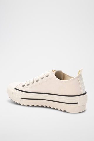 Zapatillas con plataforma - Beige