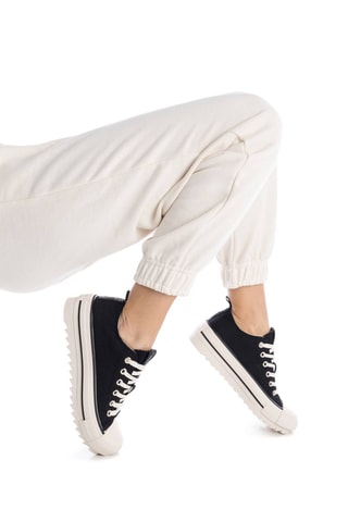 Zapatillas con plataforma - Negro