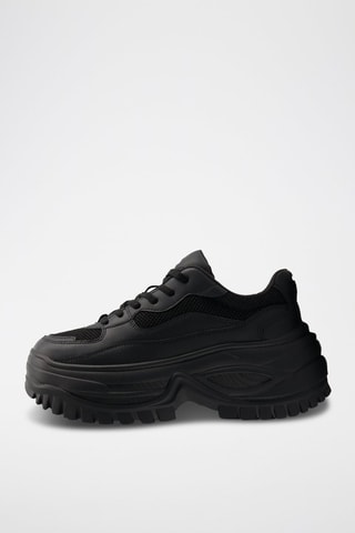 Sapatilhas com plataforma - Preto