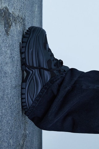 Sapatilhas com plataforma - Preto