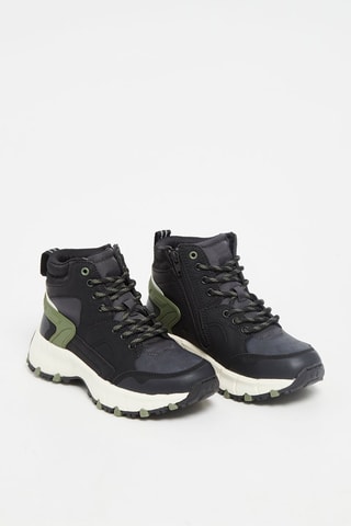 Baskets montantes - Noir et kaki