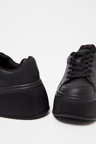 Sapatilhas com plataforma - Preto