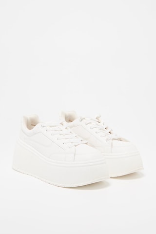 Sapatilhas com plataforma - Branco