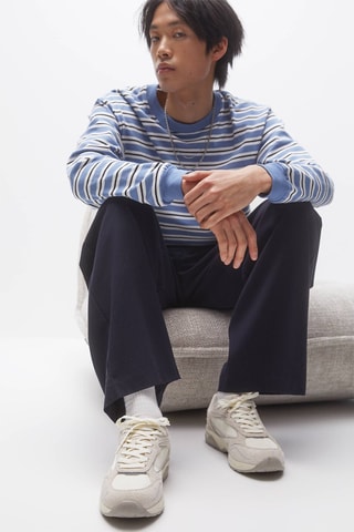 Sapatilhas em couro Bege