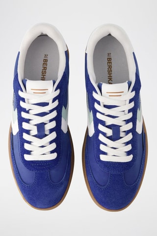 Zapatillas de piel - Azul