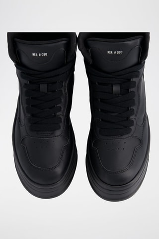 Sapatilhas subidas com plataforma - Preto