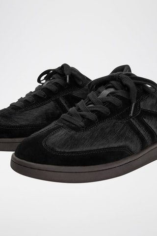 Sapatilhas em couro - Preto