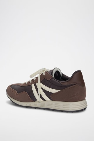 Sapatilhas em nobuck - Castanho