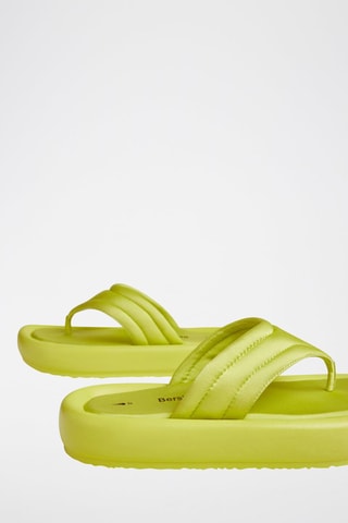 Chinelos de plataforma Verde-lima