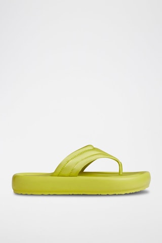 Chinelos de plataforma Verde-lima