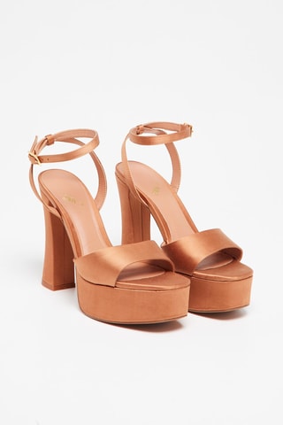 Sandales à talons - Camel