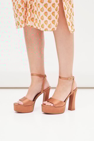 Sandales à talons - Camel