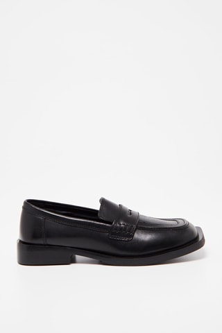 Mocassins de salto ­- Preto