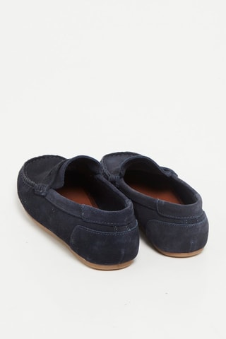 Mocassins en cuir - Bleu marine