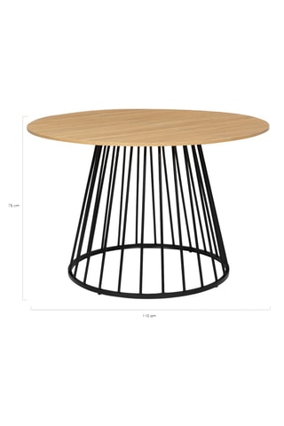 Table repas Adelle - 110 x 110 x 75 cm