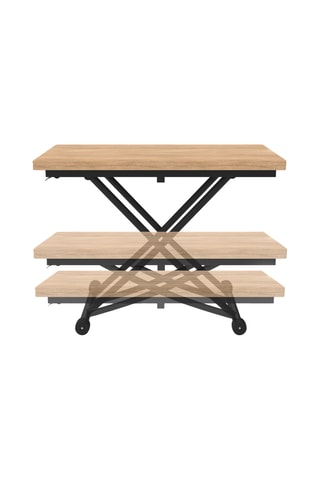 Table basse extensible et relevable Tribeca - 100 x 30/75 x 57/114 cm