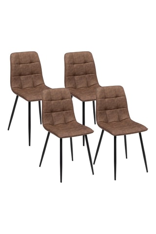 4 chaises Linda - 46 x 88 x 55 cm