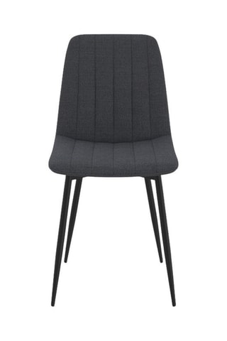 6 chaises Fiona - Gris foncé