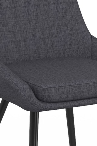 4 chaises Ornella - Gris foncé