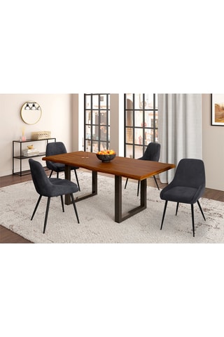 4 chaises Olivia - Gris