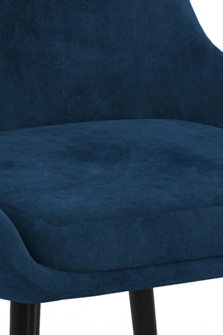 4 chaises Olivia - Bleu et noir