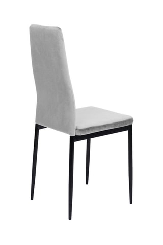 6 chaises Jade - 39 x 96 x 41,5 cm - Revêtement en velours