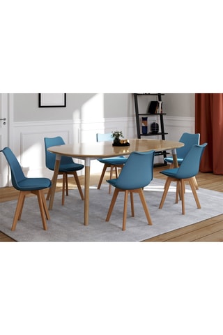 6 chaises Nordia - 46 x 79,5 x 51 cm