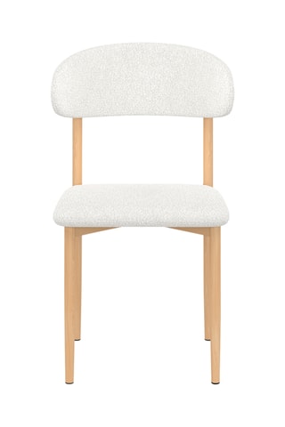 6 chaises Callisto - 48 x 80 x 47 cm - Tissu bouclette