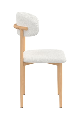 6 chaises Callisto - 48 x 80 x 47 cm - Tissu bouclette