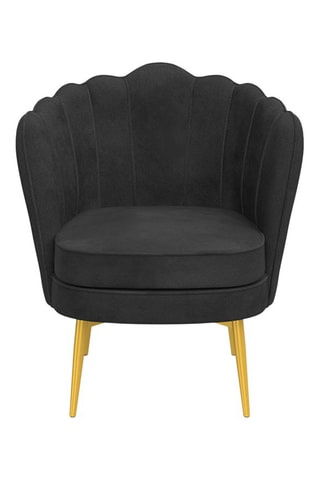 Fauteuil Arielle - Gris et doré