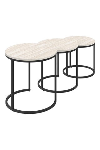 3 tables gigognes Memphis - 45 x 45 cm / 40 x 40 cm / 35 x 35 cm
