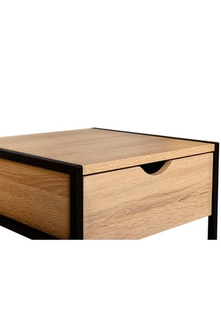 2 tables de chevets Manufacture - Noir et imitation bois