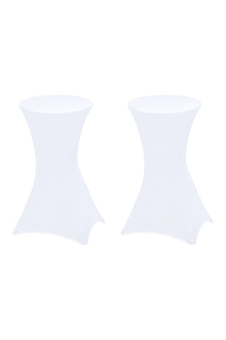 2 tables hautes pliables avec housse - 105 cm