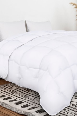 Couette extra chaude - anti-acariens - microfibres - 700 g/m² + oreiller(s) moelleux 500 g/m²