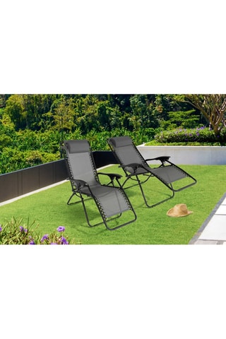 2 fauteuils de jardin - 70 x 160 x 92 cm