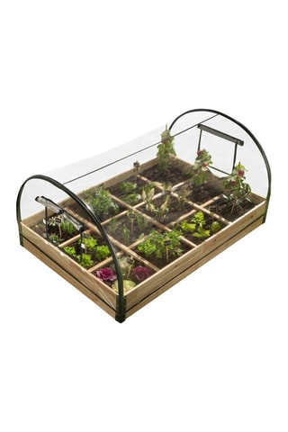 Serre de potager en bois  - 115 x 80 x 54 cm - 0,9 m²